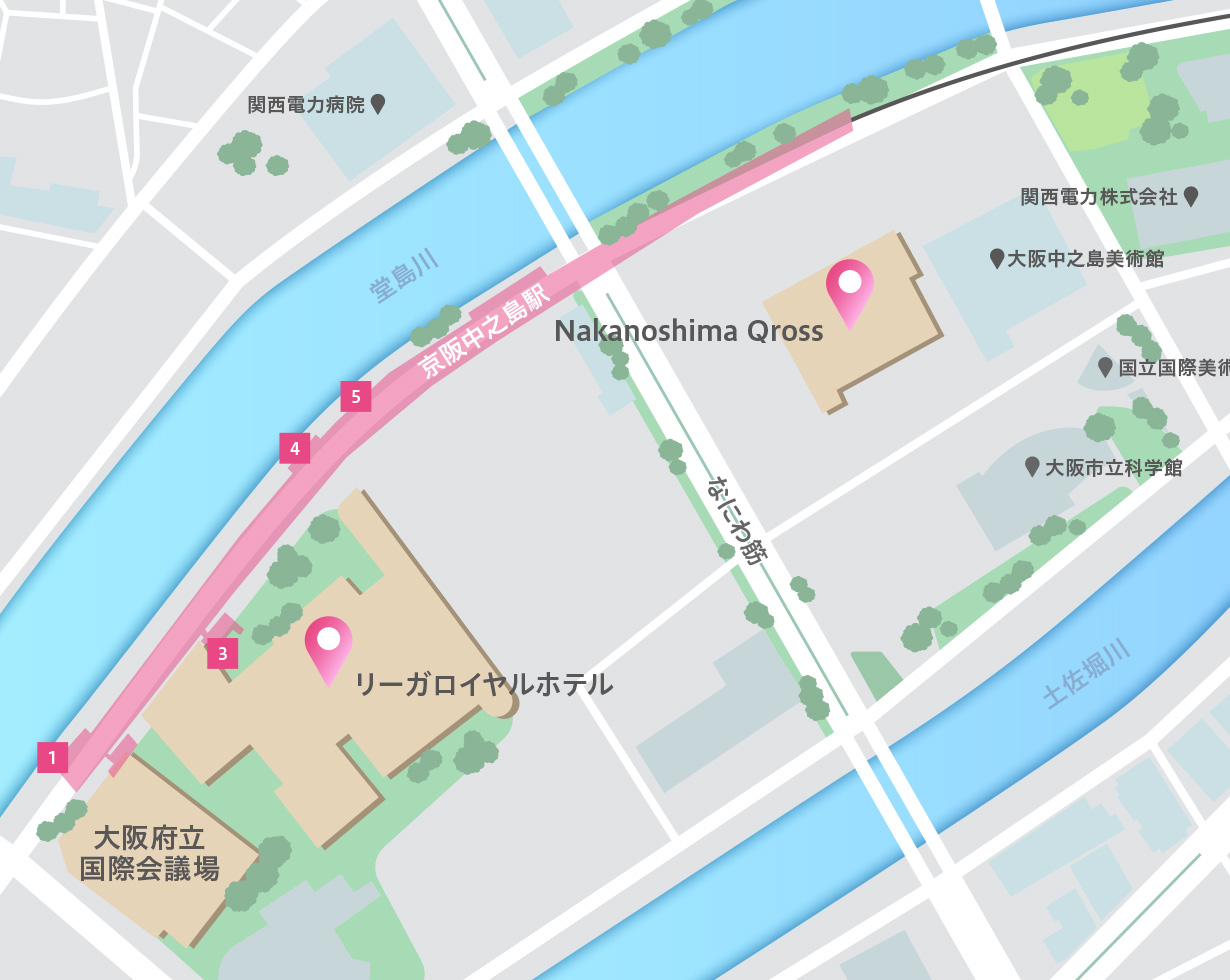 中之島エリア会場案内図